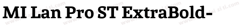 MI Lan Pro ST ExtraBold字体转换